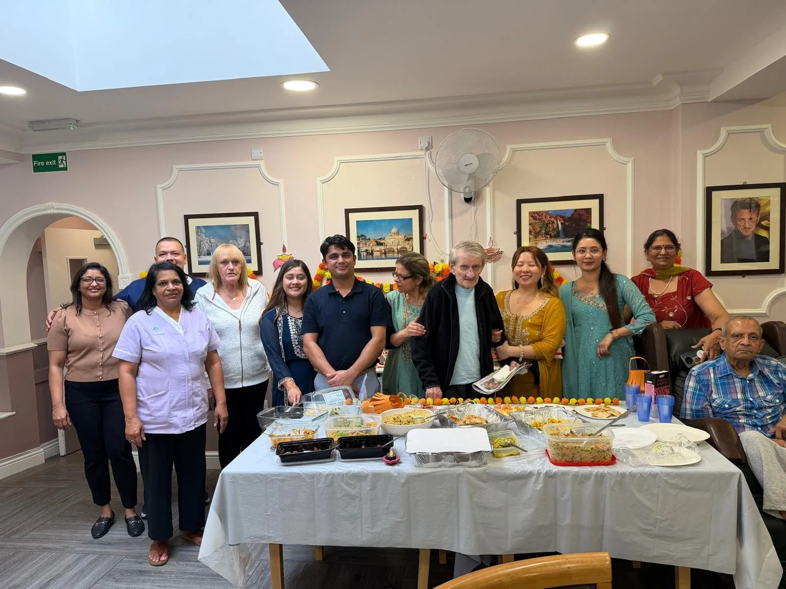 Active celebrations and games in the hall