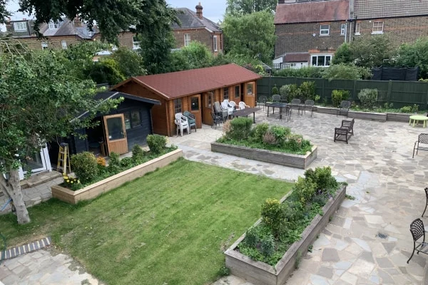 Garden at Abbey Ravenscroft Park Nursing Home, Ravenscroft Park, Barnet